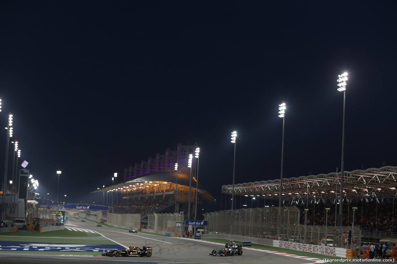 GP BAHRAIN, 06.04.2014- Gara, Pastor Maldonado (VEN) Lotus F1 Team, E22