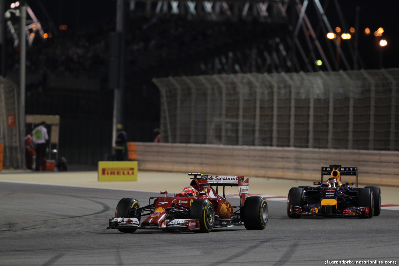 GP BAHRAIN, 06.04.2014- Gara, Kimi Raikkonen (FIN) Ferrari F147