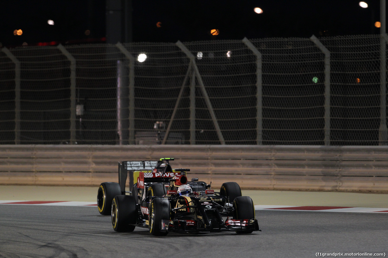 GP BAHRAIN, 06.04.2014- Gara, Romain Grosjean (FRA) Lotus F1 Team E22