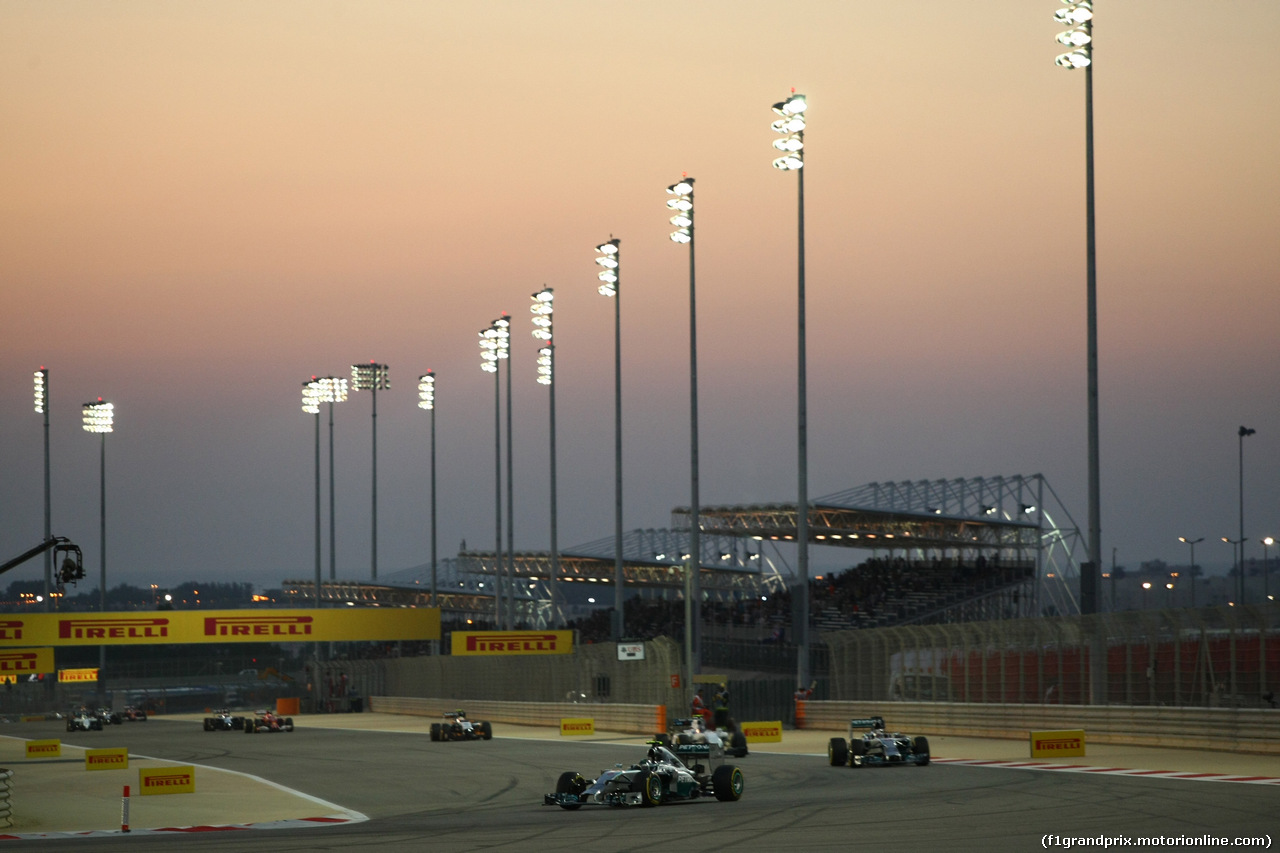 GP BAHRAIN, 06.04.2014- Gara, Nico Rosberg (GER) Mercedes AMG F1 W05