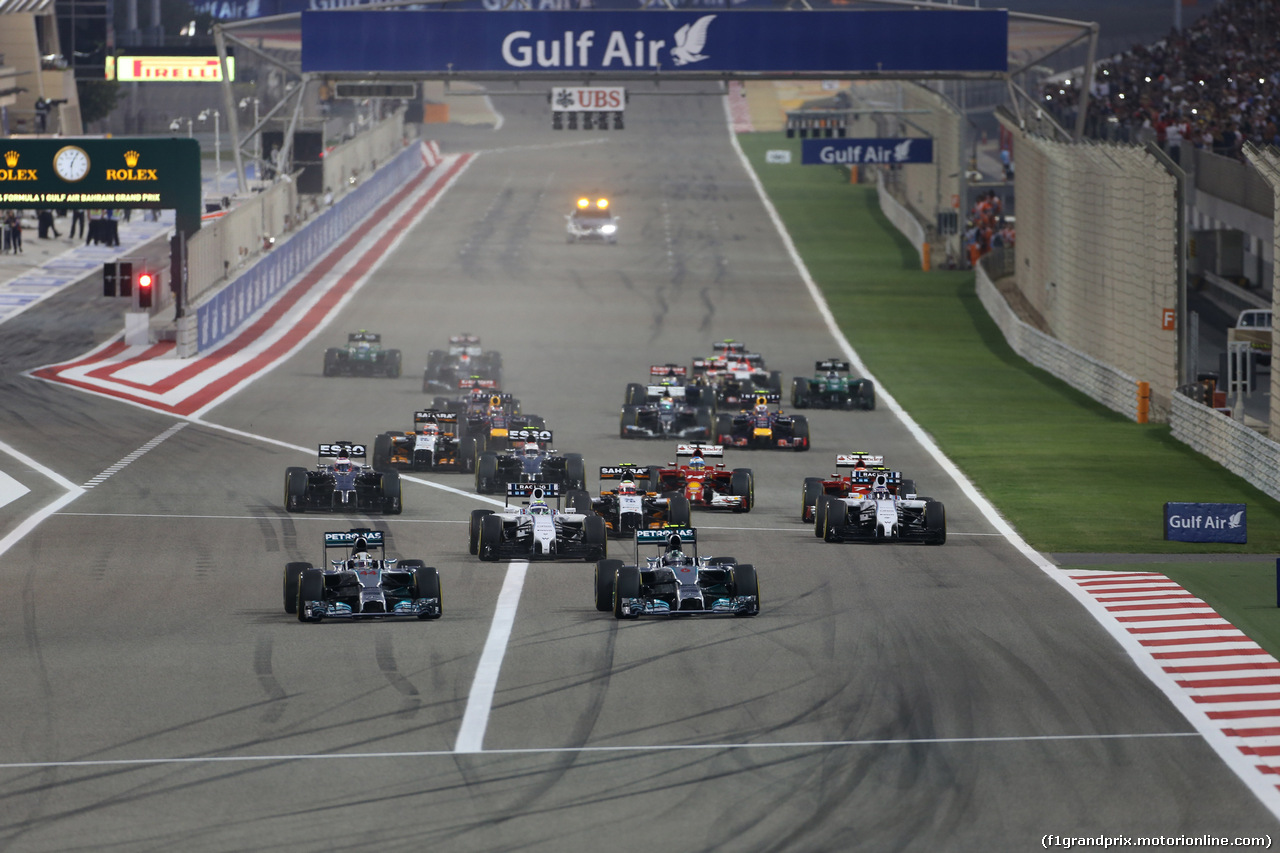 GP BAHRAIN, 06.04.2014- Gara, the partenza