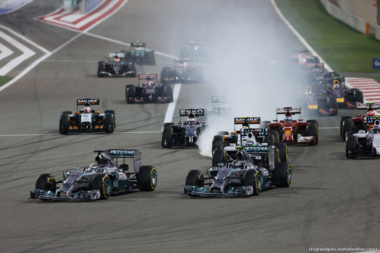 GP BAHRAIN, 06.04.2014- Gara, the partenza