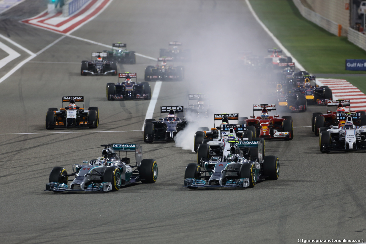 GP BAHRAIN, 06.04.2014- Gara, the partenza