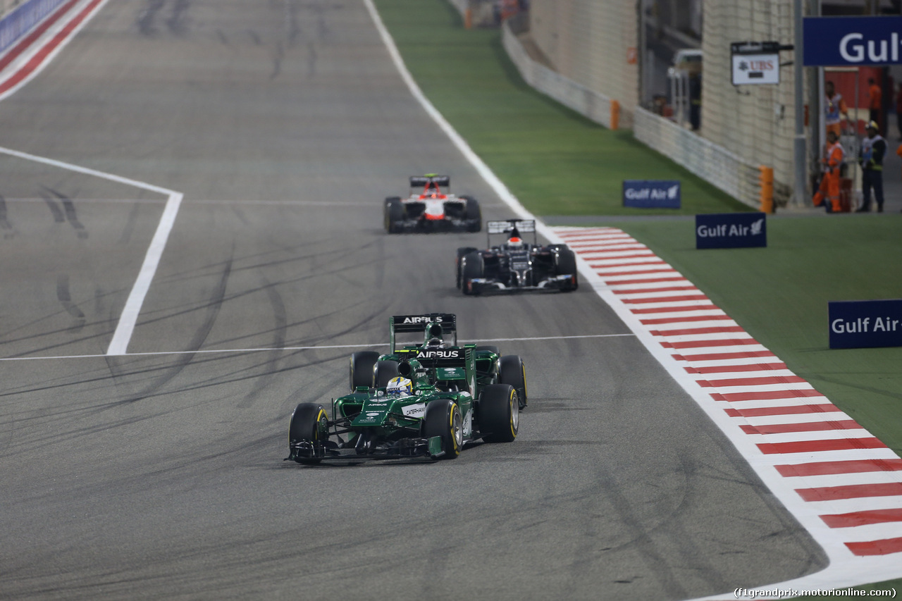 GP BAHRAIN, 06.04.2014- Gara, Marcus Ericsson (SWE) Caterham F1 Team CT-04
