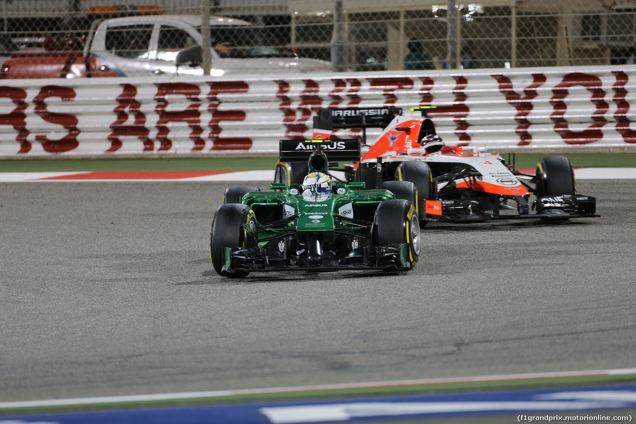 GP BAHRAIN, 06.04.2014- Gara, Marcus Ericsson (SWE) Caterham F1 Team CT-04