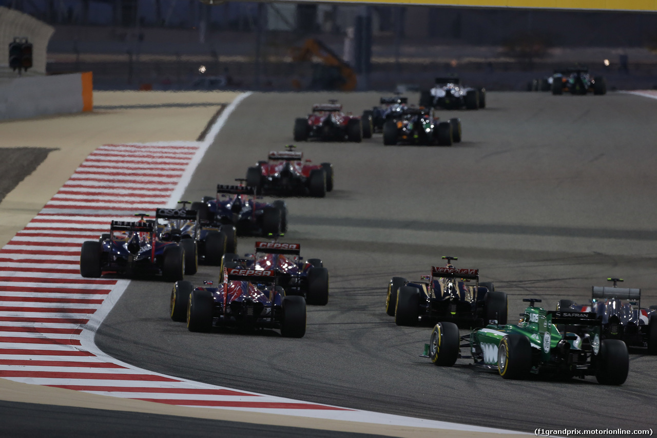 GP BAHRAIN, 06.04.2014- Gara, Kamui Kobayashi (JPN) Caterham F1 Team CT05
