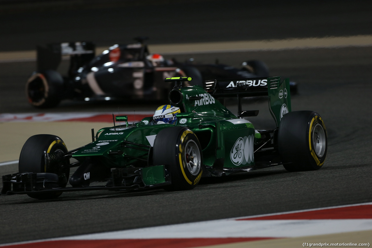 GP BAHRAIN, 06.04.2014- Gara, Marcus Ericsson (SWE) Caterham F1 Team CT-04