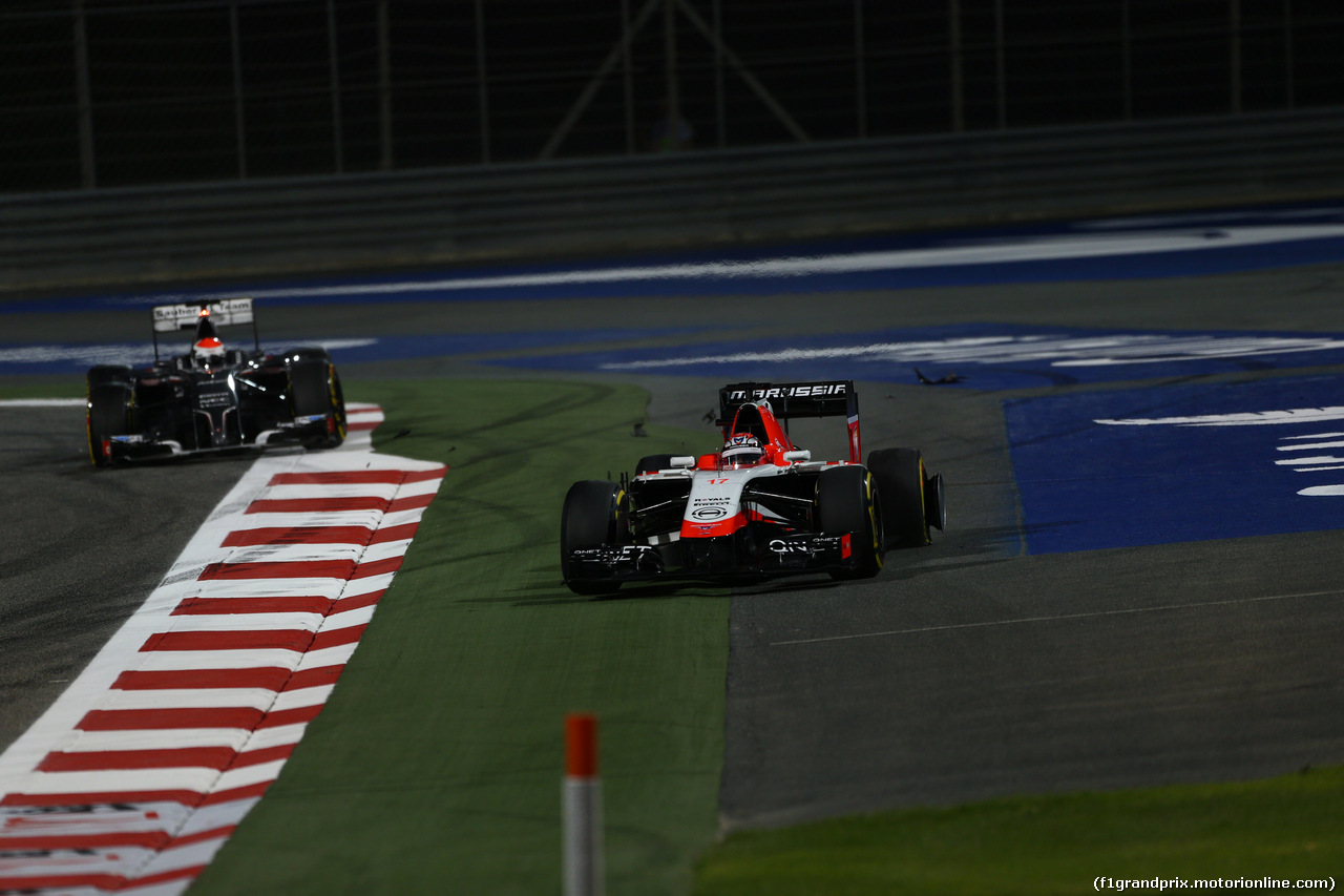 GP BAHRAIN, 06.04.2014- Gara, Jules Bianchi (FRA) Marussia F1 Team MR03