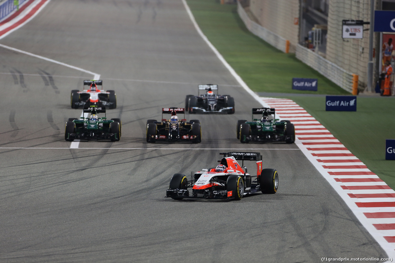GP BAHRAIN, 06.04.2014- Gara, Jules Bianchi (FRA) Marussia F1 Team MR03