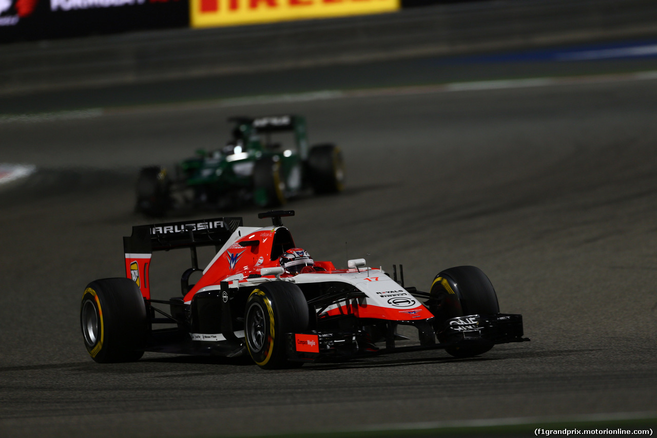 GP BAHRAIN, 06.04.2014- Gara, Jules Bianchi (FRA) Marussia F1 Team MR03