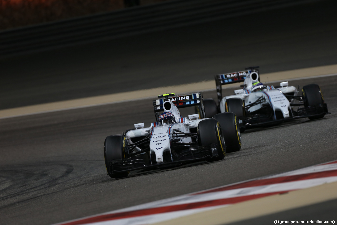 GP BAHRAIN, 06.04.2014- Gara, Valtteri Bottas (FIN) Williams F1 Team FW36