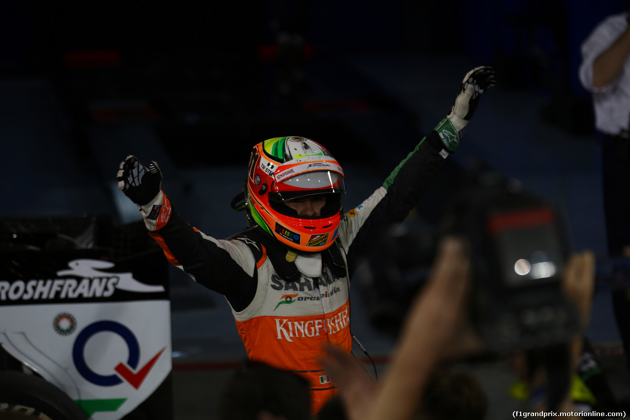 GP BAHRAIN, 06.04.2014- Gara, Sergio Perez (MEX) Sahara Force India F1 Team VJM07