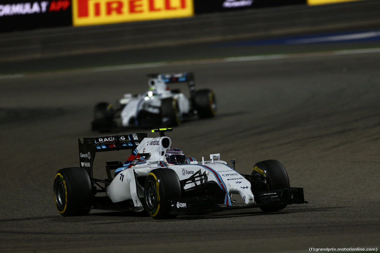 GP BAHRAIN, 06.04.2014- Gara, Valtteri Bottas (FIN) Williams F1 Team FW36
