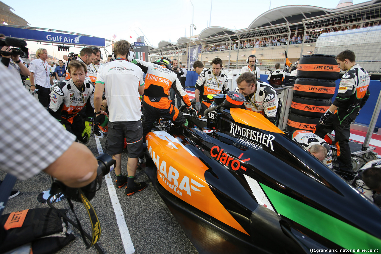 GP BAHRAIN, 06.04.2014- Gara, Sergio Perez (MEX) Sahara Force India F1 Team VJM07