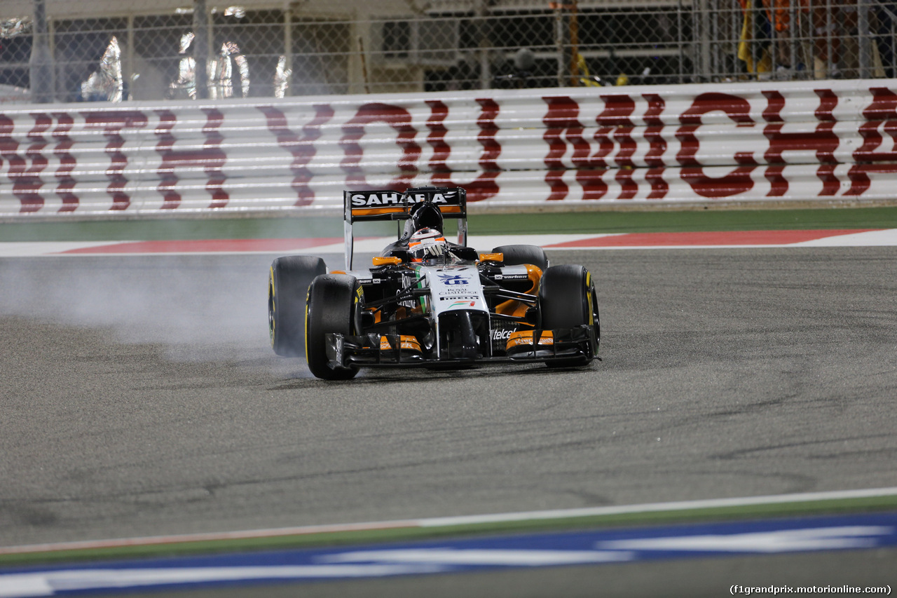GP BAHRAIN, 06.04.2014- Gara, Nico Hulkenberg (GER) Sahara Force India VJM07