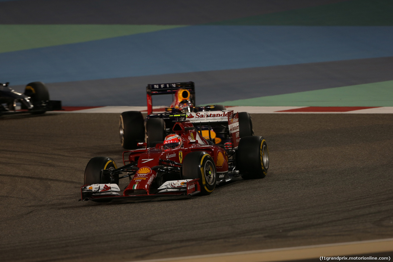 GP BAHRAIN, 06.04.2014- Gara, Kimi Raikkonen (FIN) Ferrari F147