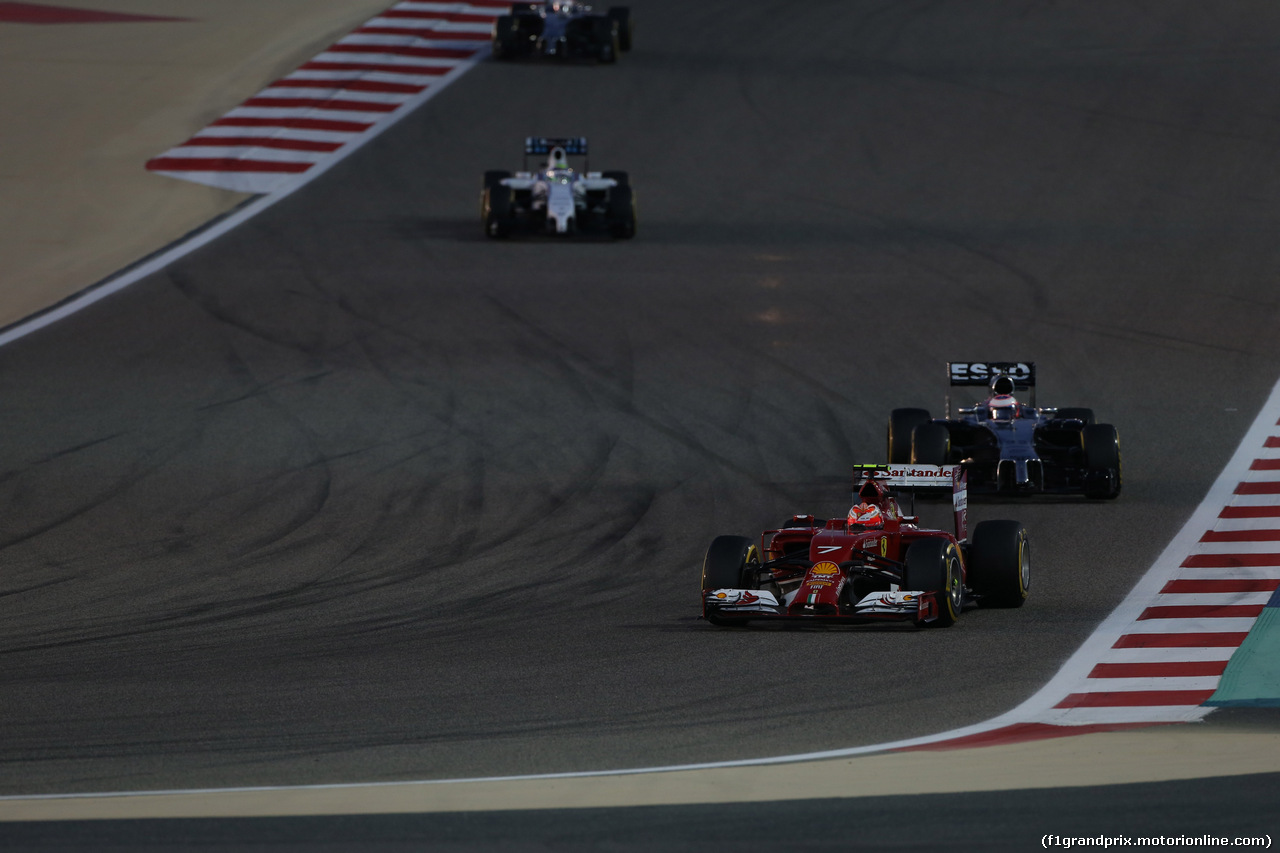 GP BAHRAIN, 06.04.2014- Gara, Kimi Raikkonen (FIN) Ferrari F147