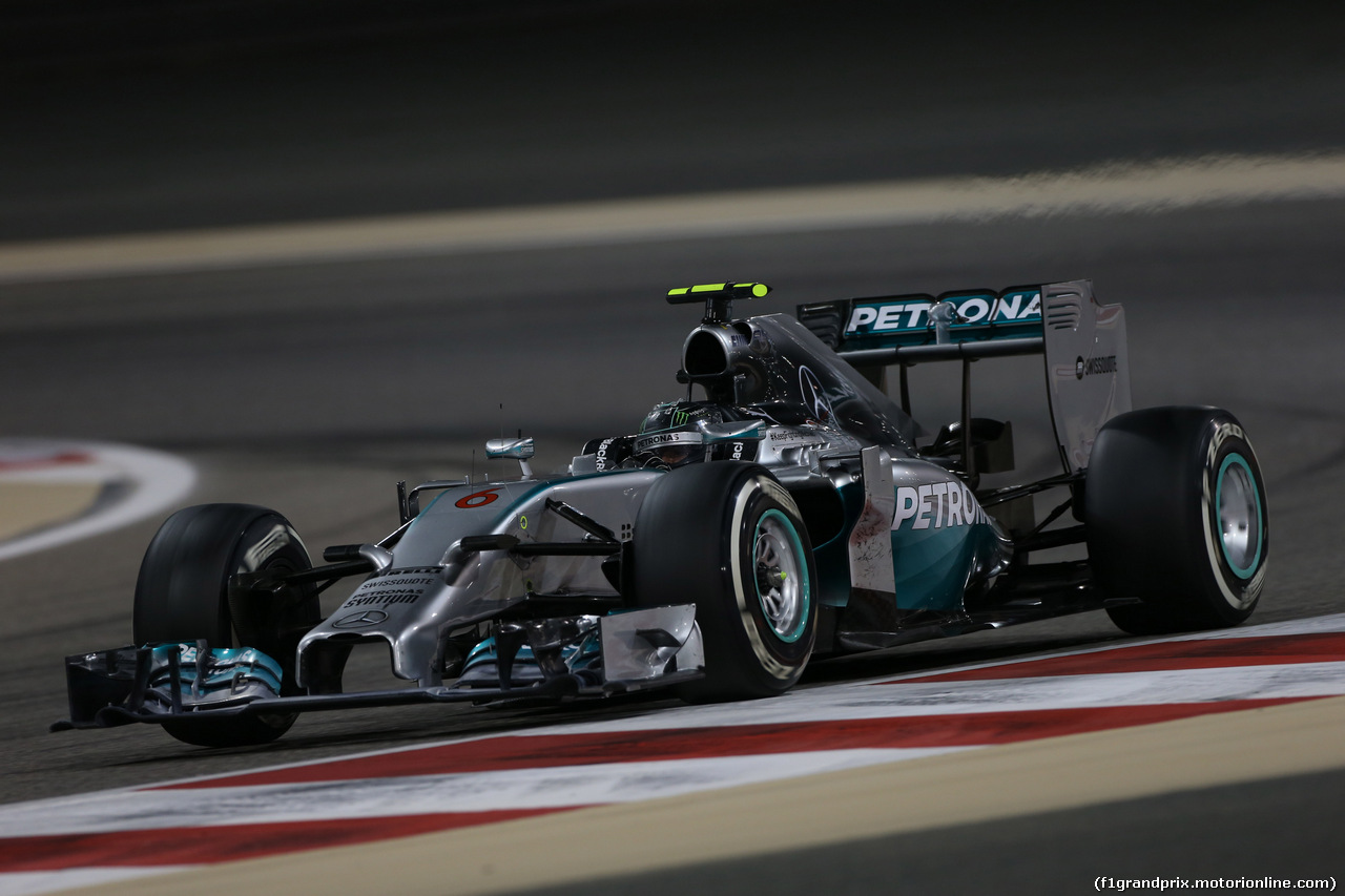 GP BAHRAIN, 06.04.2014- Gara, Nico Rosberg (GER) Mercedes AMG F1 W05