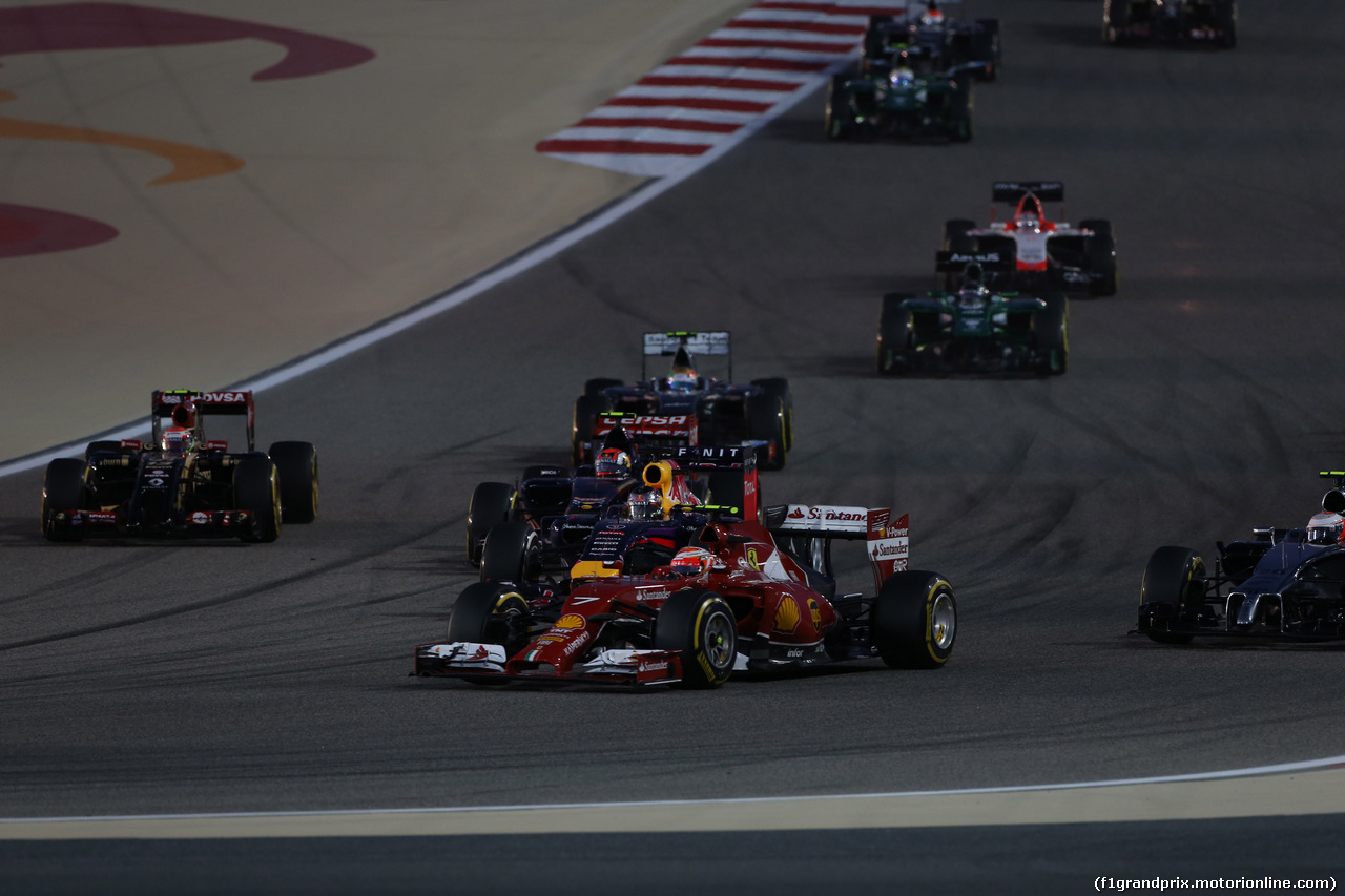 GP BAHRAIN, 06.04.2014- Gara, Fernando Alonso (ESP) Ferrari F14T