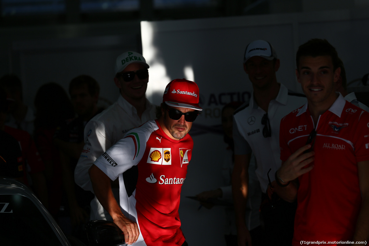 GP BAHRAIN, 06.04.2014- Fernando Alonso (ESP) Ferrari F14T