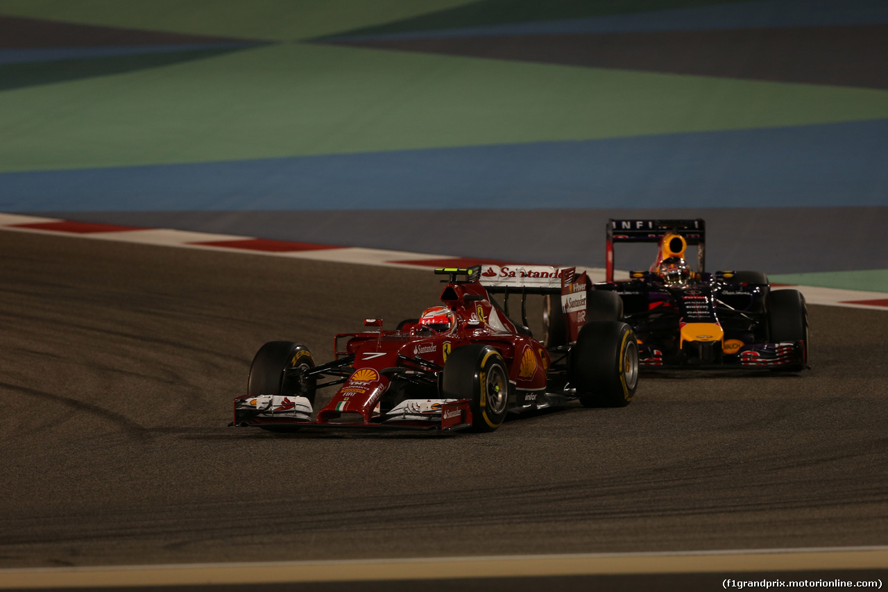 GP BAHRAIN, 06.04.2014- Gara, Kimi Raikkonen (FIN) Ferrari F147