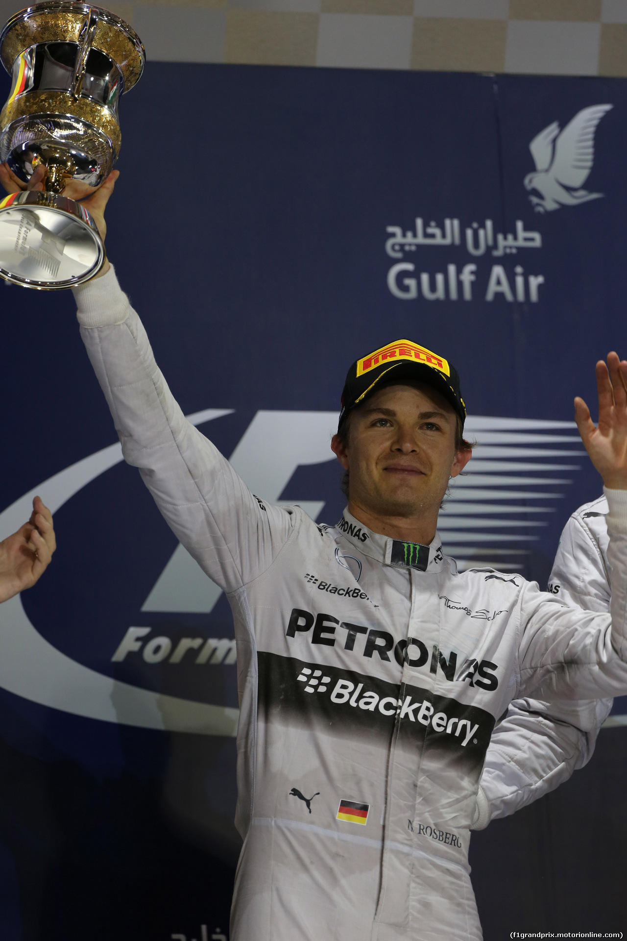 GP BAHRAIN, 06.04.2014- Podium, 2nd Nico Rosberg (GER) Mercedes AMG F1 W05
