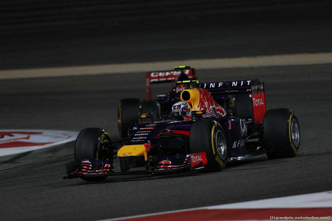 GP BAHRAIN, 06.04.2014- Gara, Daniel Ricciardo (AUS) Infiniti Red Bull Racing RB10