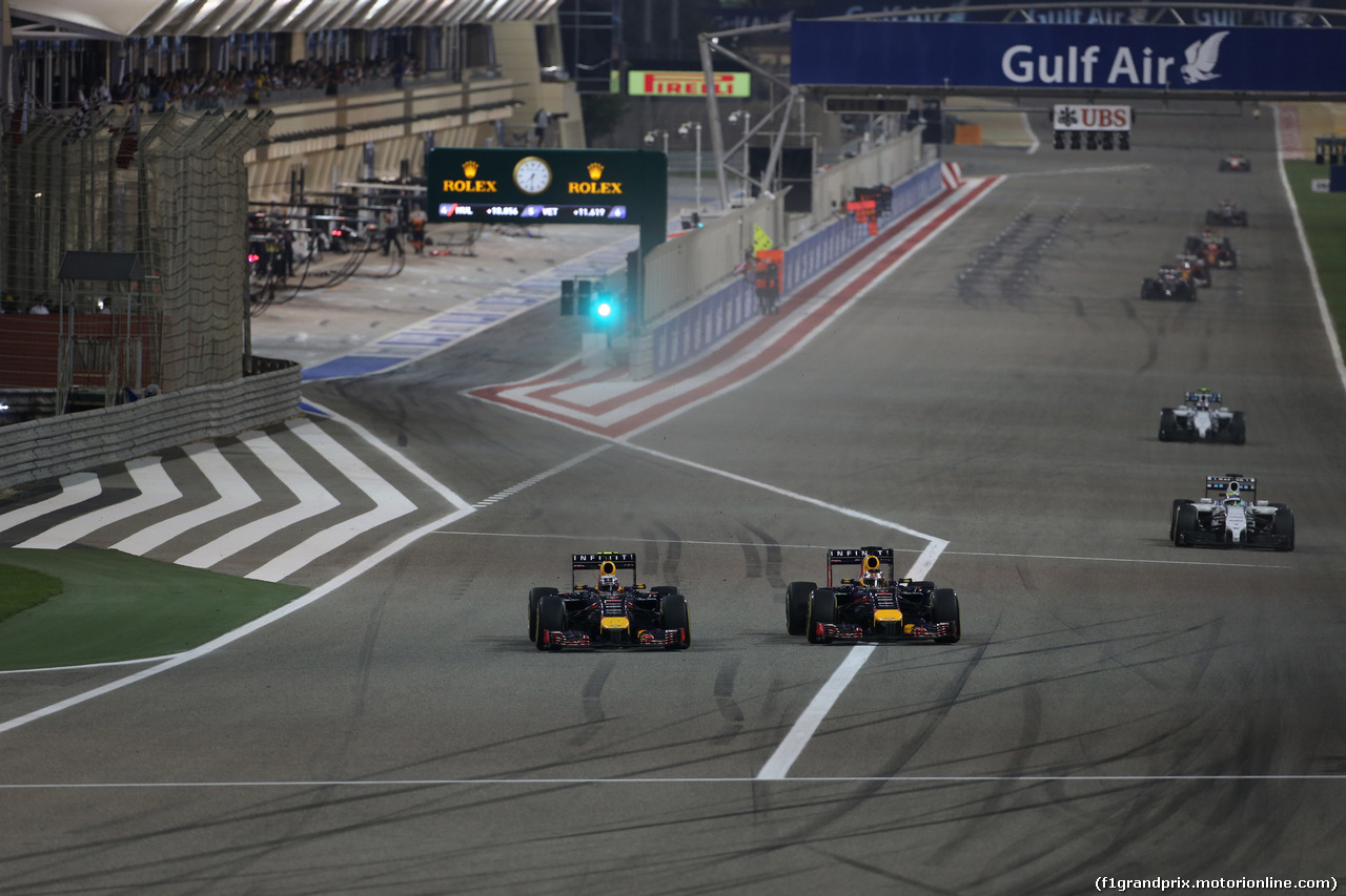 GP BAHRAIN, 06.04.2014- Gara, Daniel Ricciardo (AUS) Infiniti Red Bull Racing RB10