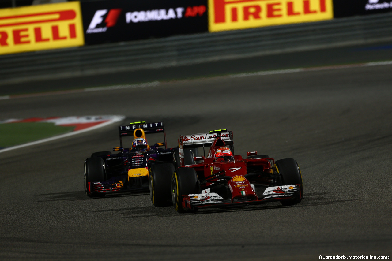 GP BAHRAIN, 06.04.2014- Gara, Kimi Raikkonen (FIN) Ferrari F147