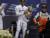 GP BAHRAIN, 06.04.2014- Podium, winner Lewis Hamilton (GBR) Mercedes AMG F1 W05, 2nd Nico Rosberg (GER) Mercedes AMG F1 W05 e 3rd Sergio Perez (MEX) Sahara Force India F1 Team VJM07