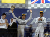GP BAHRAIN, 06.04.2014- Podium, winner Lewis Hamilton (GBR) Mercedes AMG F1 W05, 2nd Nico Rosberg (GER) Mercedes AMG F1 W05 e 3rd Sergio Perez (MEX) Sahara Force India F1 Team VJM07