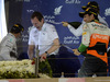 GP BAHRAIN, 06.04.2014- Podium, winner Lewis Hamilton (GBR) Mercedes AMG F1 W05, 2nd Nico Rosberg (GER) Mercedes AMG F1 W05 e 3rd Sergio Perez (MEX) Sahara Force India F1 Team VJM07
