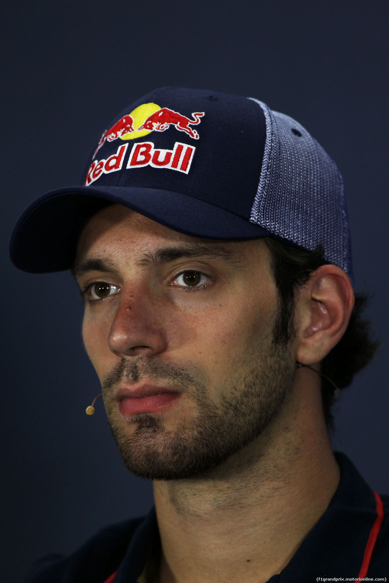 GP BAHRAIN, Jean-Eric Vergne (FRA) Scuderia Toro Rosso in the FIA Press Conference.
03.04.2014. Formula 1 World Championship, Rd 3, Bahrain Grand Prix, Sakhir, Bahrain, Preparation Day.