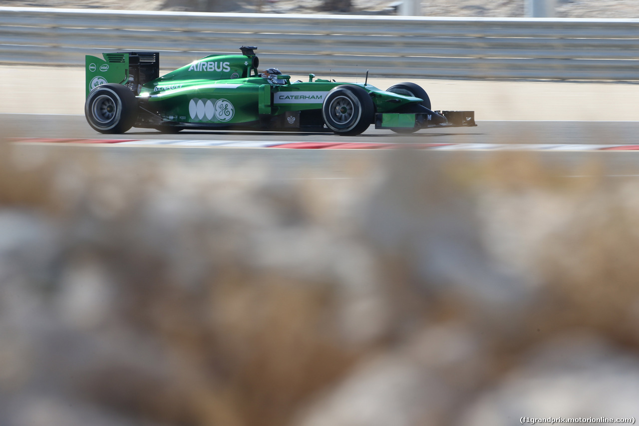 GP BAHRAIN, 05.04.2014- Free practice 3,  Kamui Kobayashi (JPN) Caterham F1 Team CT05