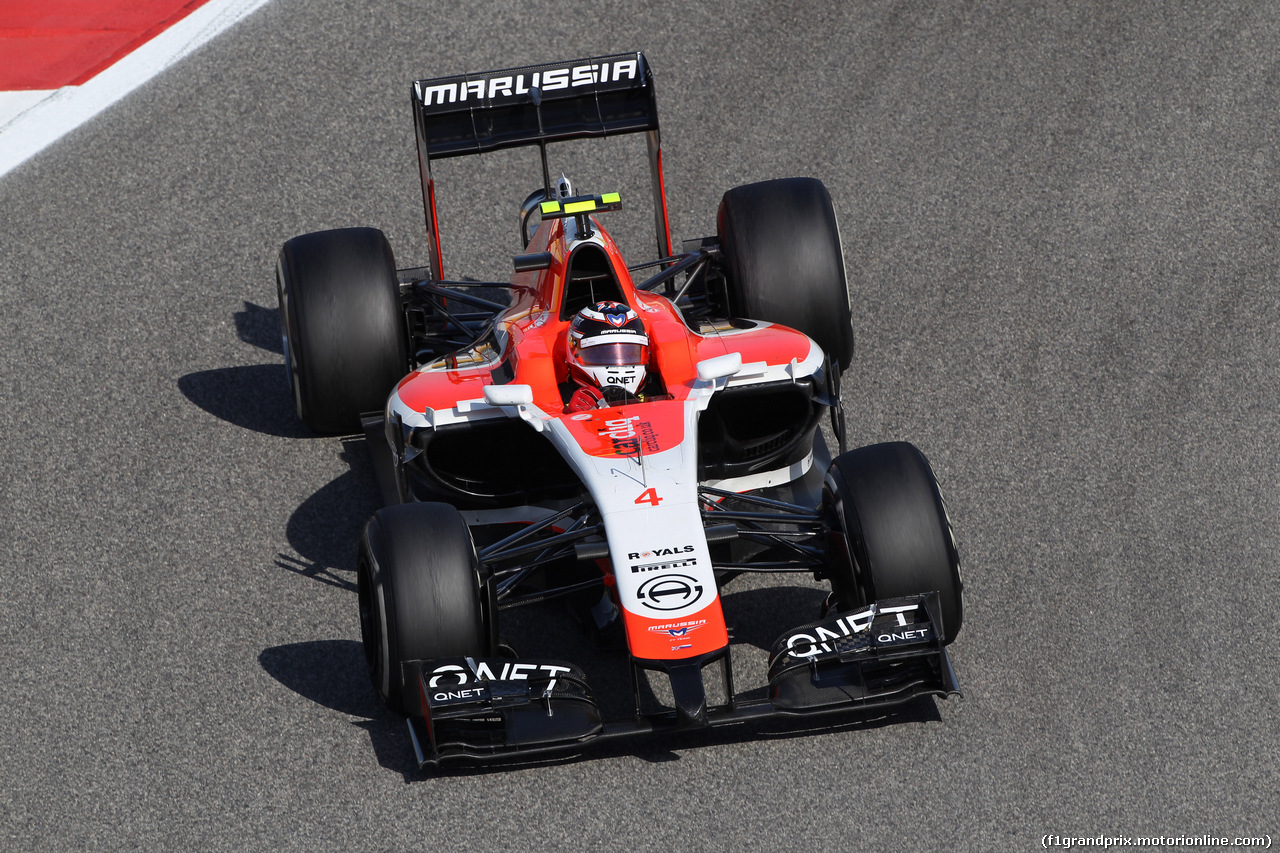 GP BAHRAIN, 05.04.2014- Free practice 3, Max Chilton (GBR), Marussia F1 Team MR03