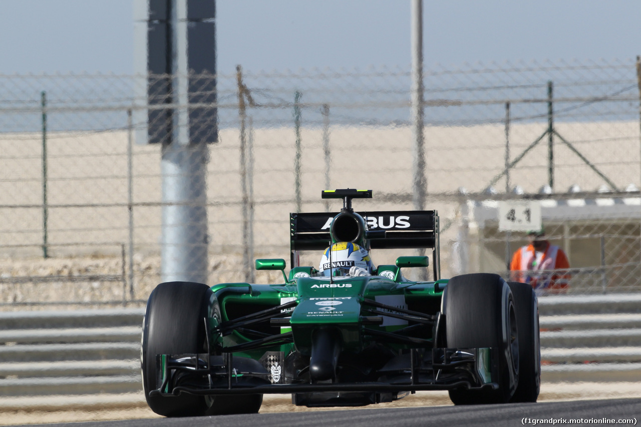 GP BAHRAIN, 05.04.2014- Free practice 3, Marcus Ericsson (SWE) Caterham F1 Team CT-04