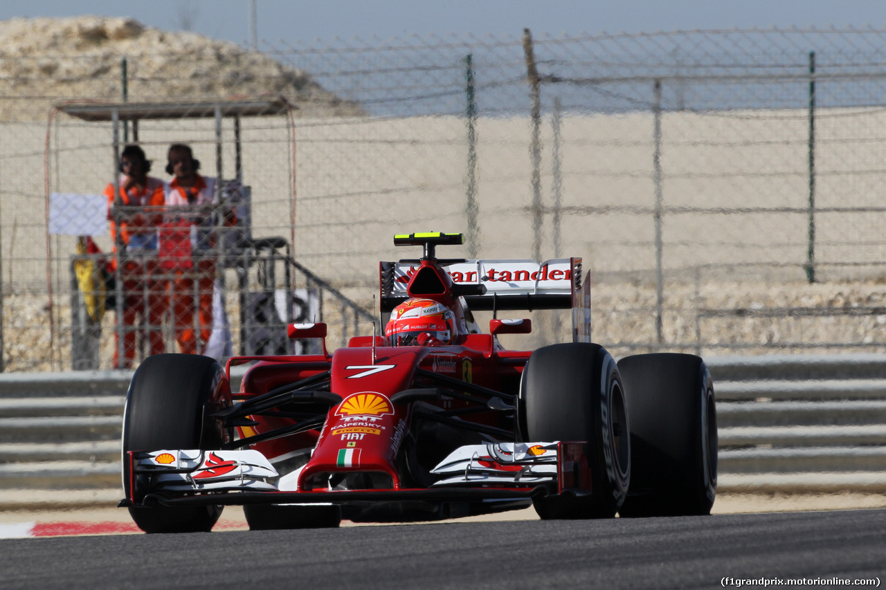 GP BAHRAIN, 05.04.2014- Free practice 3, Kimi Raikkonen (FIN) Ferrari F147