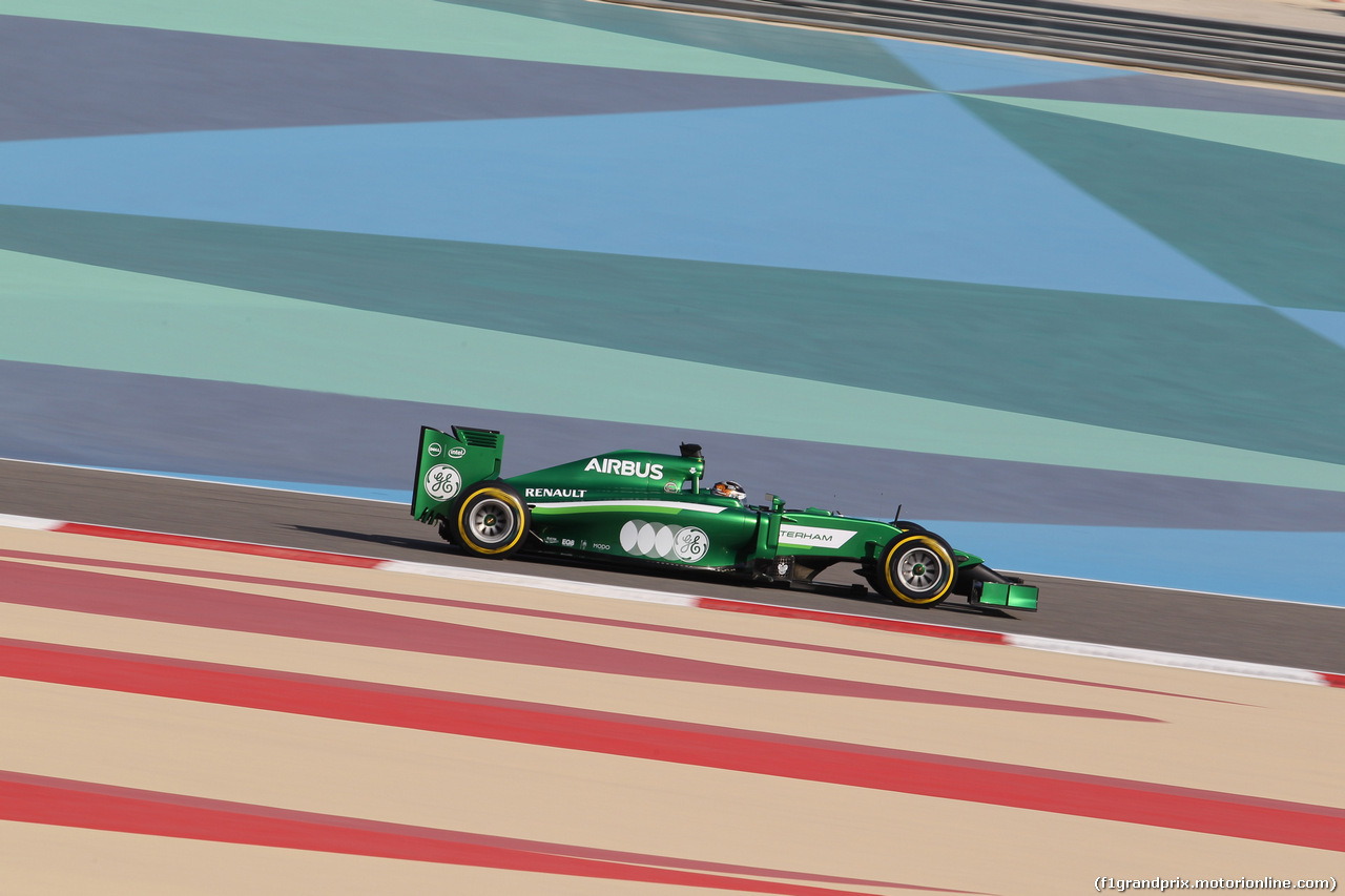 GP BAHRAIN, 05.04.2014- Free practice 3, Kamui Kobayashi (JPN) Caterham F1 Team CT05