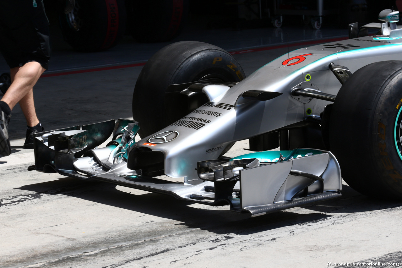 GP BAHRAIN, 05.04.2014- Mercedes Frontal Wing