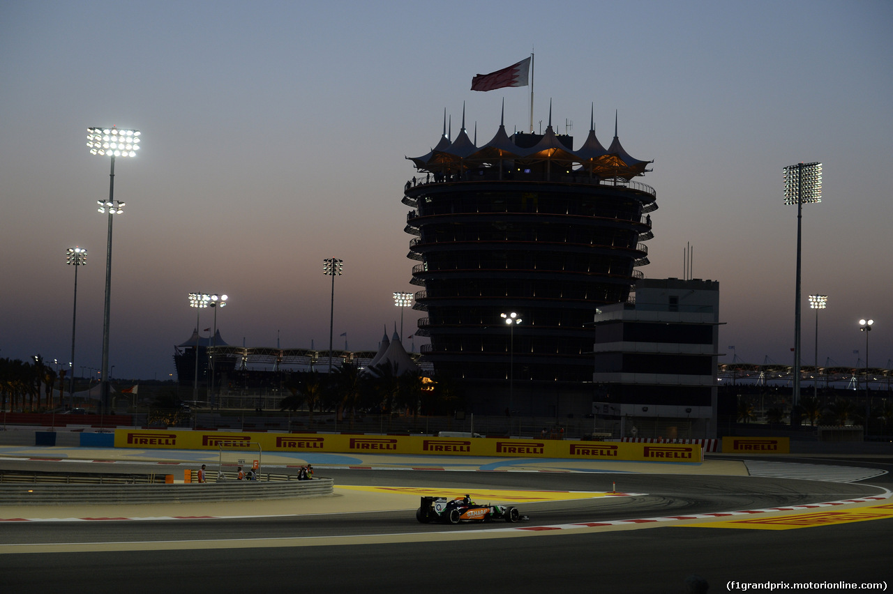 GP BAHRAIN, 05.03.2014- Qualifiche, Sergio Perez (MEX) Sahara Force India F1 Team VJM07