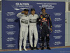 GP BAHRAIN, 05.04.2014- Qualifiche celebration: Pole Position Nico Rosberg (GER) Mercedes AMG F1 W05, 2nd Lewis Hamilton (GBR) Mercedes AMG F1 W05, 3rd Daniel Ricciardo (AUS) Infiniti Red Bull Racing RB10
