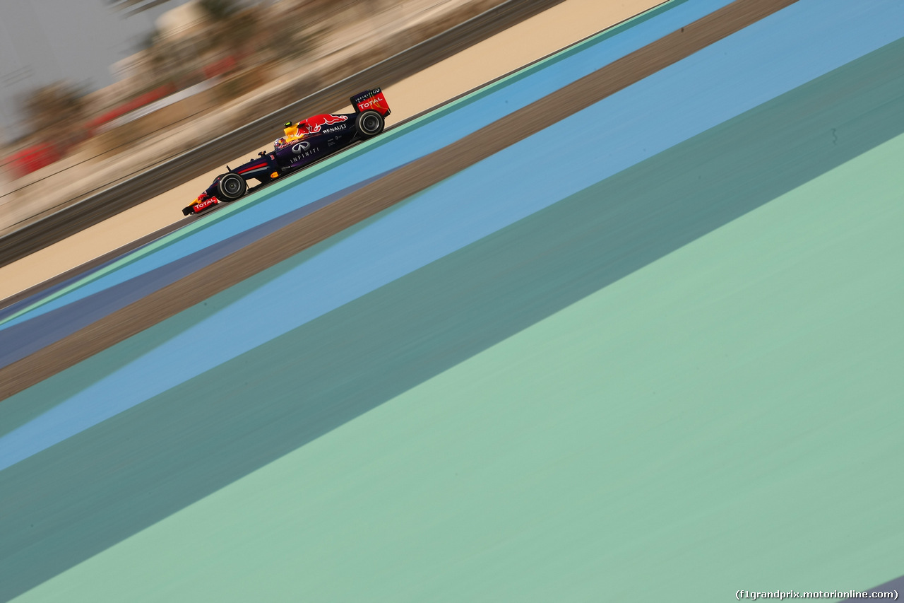 GP BAHRAIN, 04.04.2014- free Practice 1, Daniel Ricciardo (AUS) Infiniti Red Bull Racing RB10