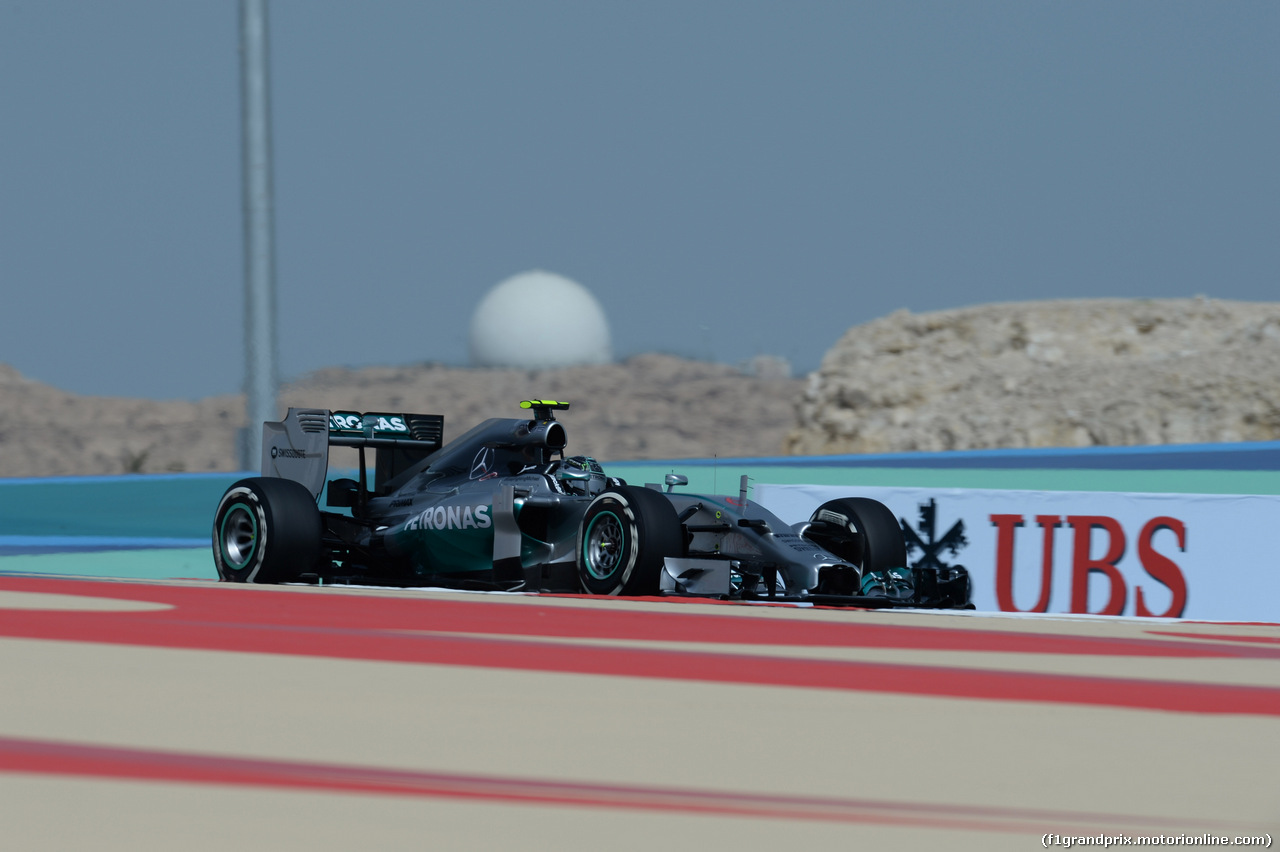 GP BAHRAIN, 04.04.2014- free Practice 1, Nico Rosberg (GER) Mercedes AMG F1 W05