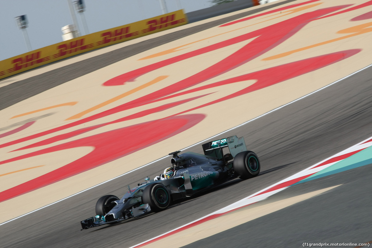 GP BAHRAIN, 04.04.2014- free Practice 1, Lewis Hamilton (GBR) Mercedes AMG F1 W05