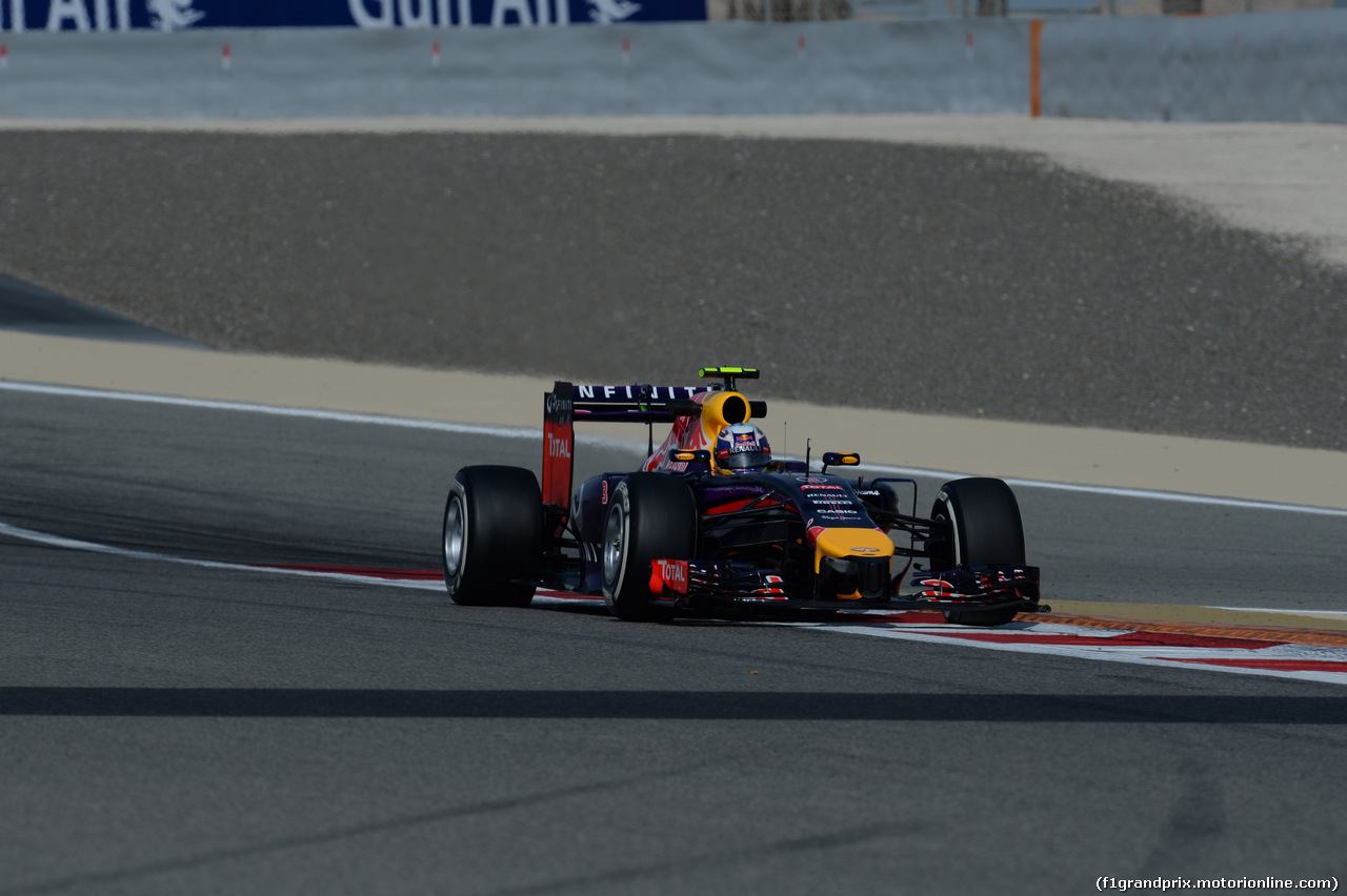 GP BAHRAIN, 04.04.2014- free Practice 1, Daniel Ricciardo (AUS) Infiniti Red Bull Racing RB10