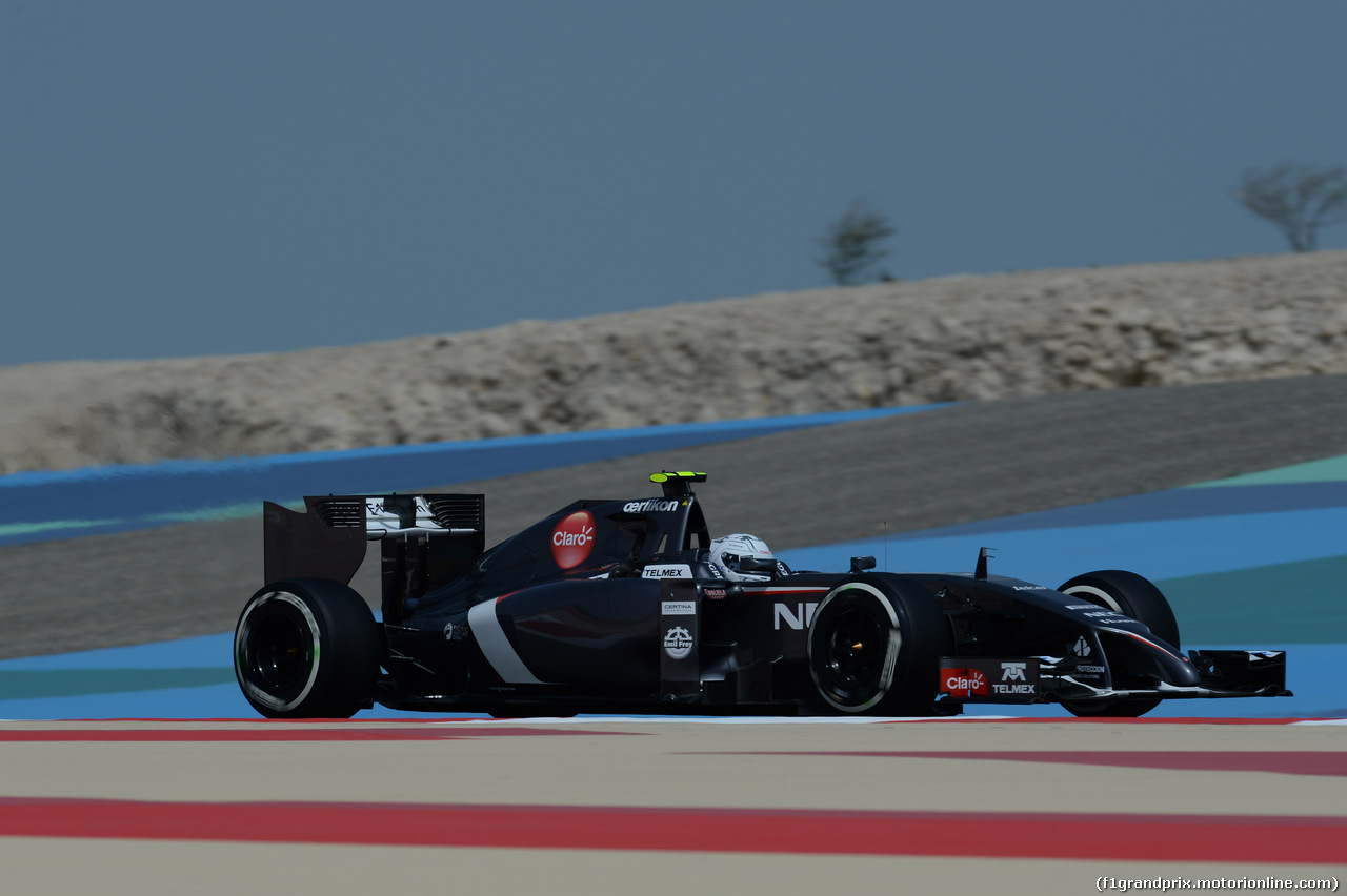 GP BAHRAIN, 04.04.2014- Prove Libere 1, Giedo Vand der Garde (NED) Sauber F1 Team C33 3rd driver