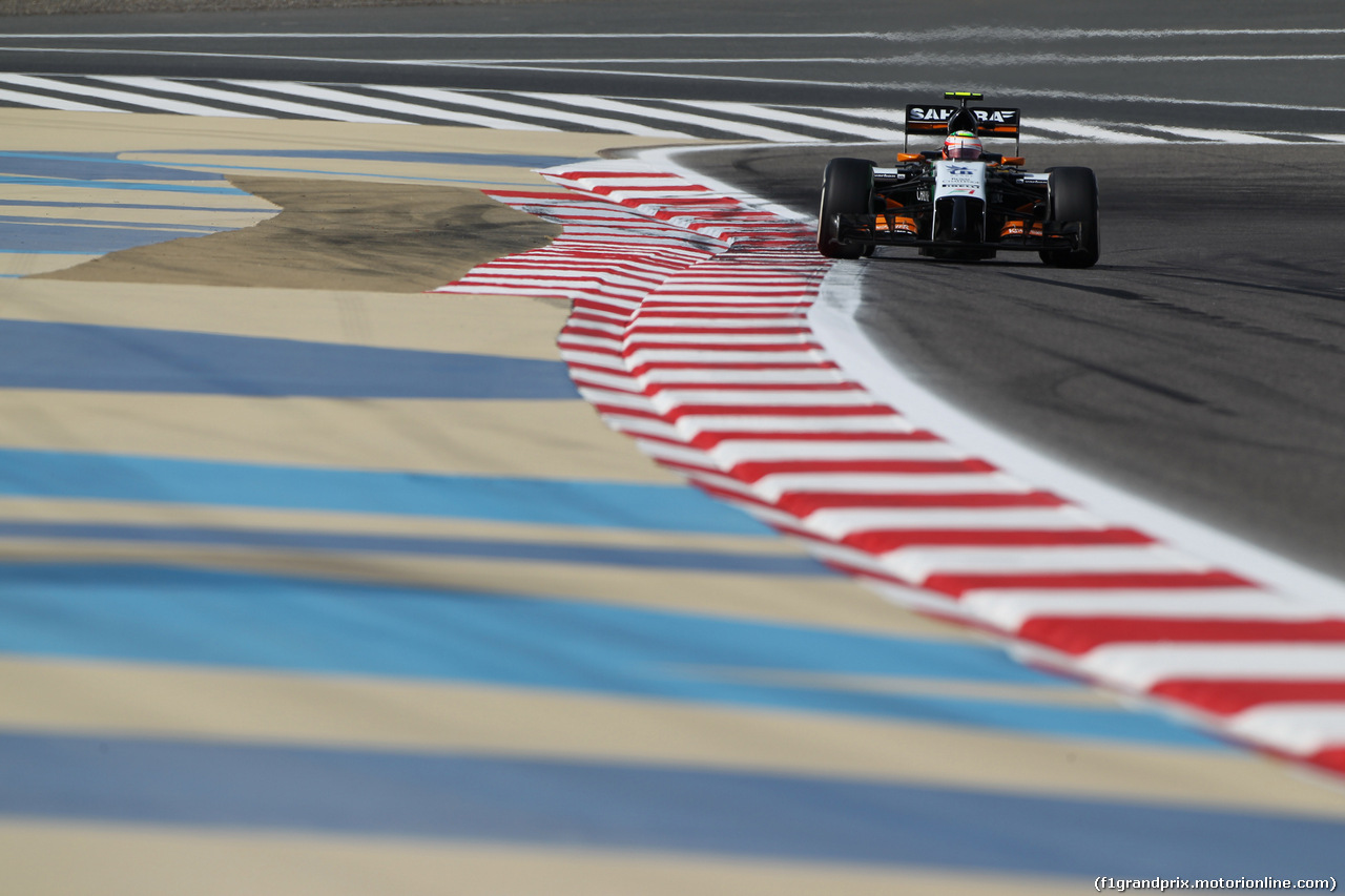 GP BAHRAIN, 04.04.2014- Prove Libere 1, Sergio Perez (MEX) Sahara Force India F1 Team VJM07