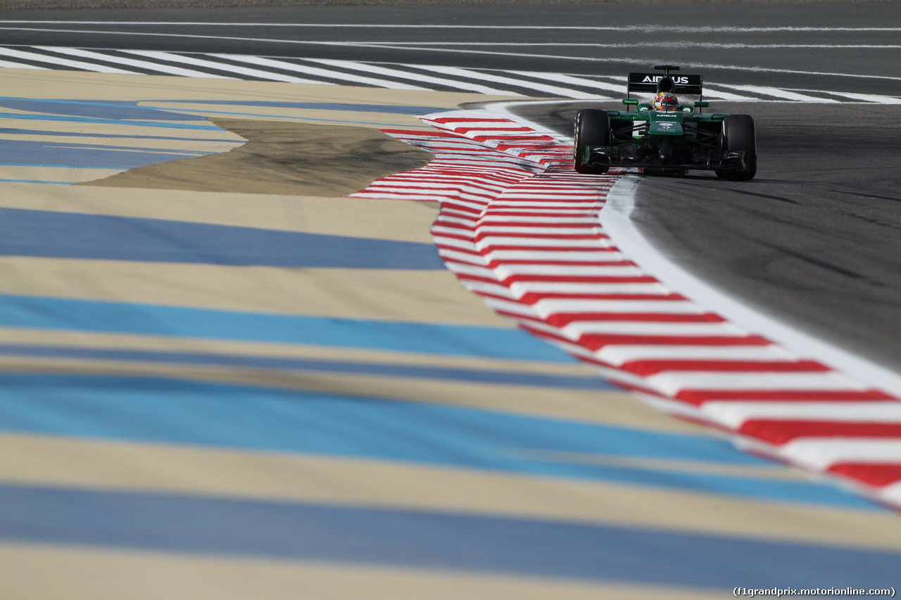 GP BAHRAIN, 04.04.2014- Prove Libere 1, Robin Frijns (NED) Caterham F1 Team CT05 3rd driver