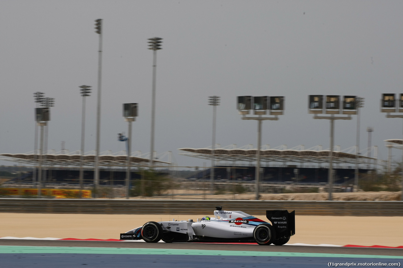 GP BAHRAIN, 04.04.2014- Prove Libere 1, Felipe Massa (BRA) Williams F1 Team FW36