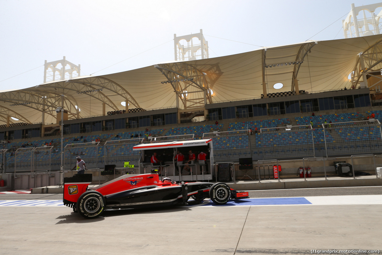 GP BAHRAIN, 04.04.2014- Prove Libere 1, Max Chilton (GBR), Marussia F1 Team MR03